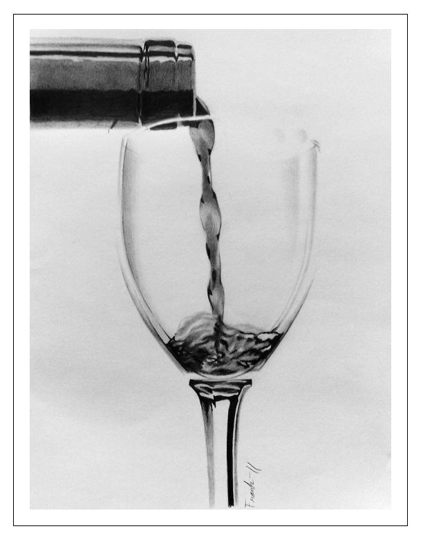Glass of wine by Frankyboy