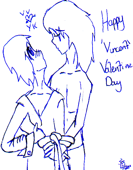 a Valentine picture (Yuffie/Vincent) by Franz_Fanatic