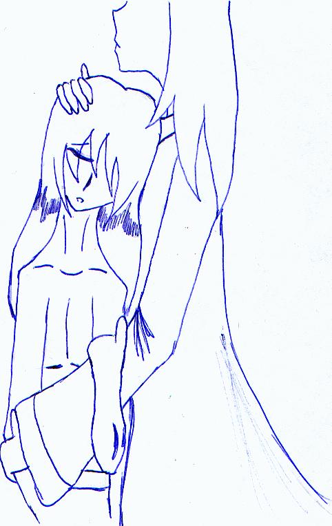 Sephiroth hugging Vincent by Franz_Fanatic