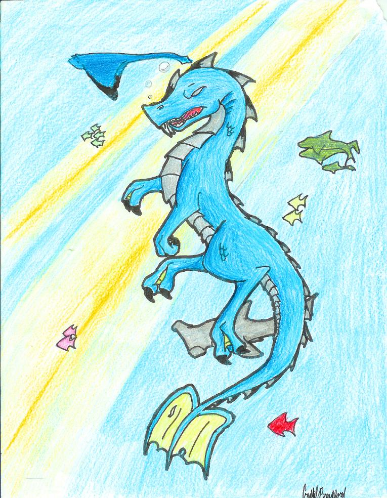 Water Dragon colored by Freakish_dragon_lover