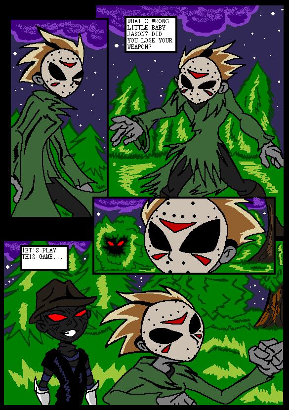 Page 1 of my Freddy vs. Jason comic by FreddyLover
