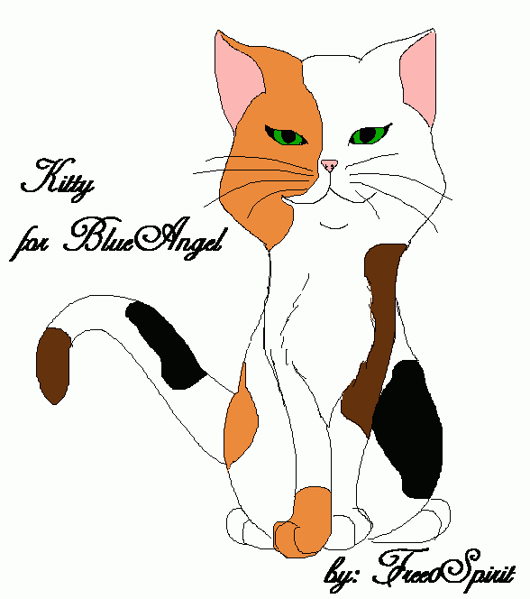 kitty for blueangel by Free0Spirit