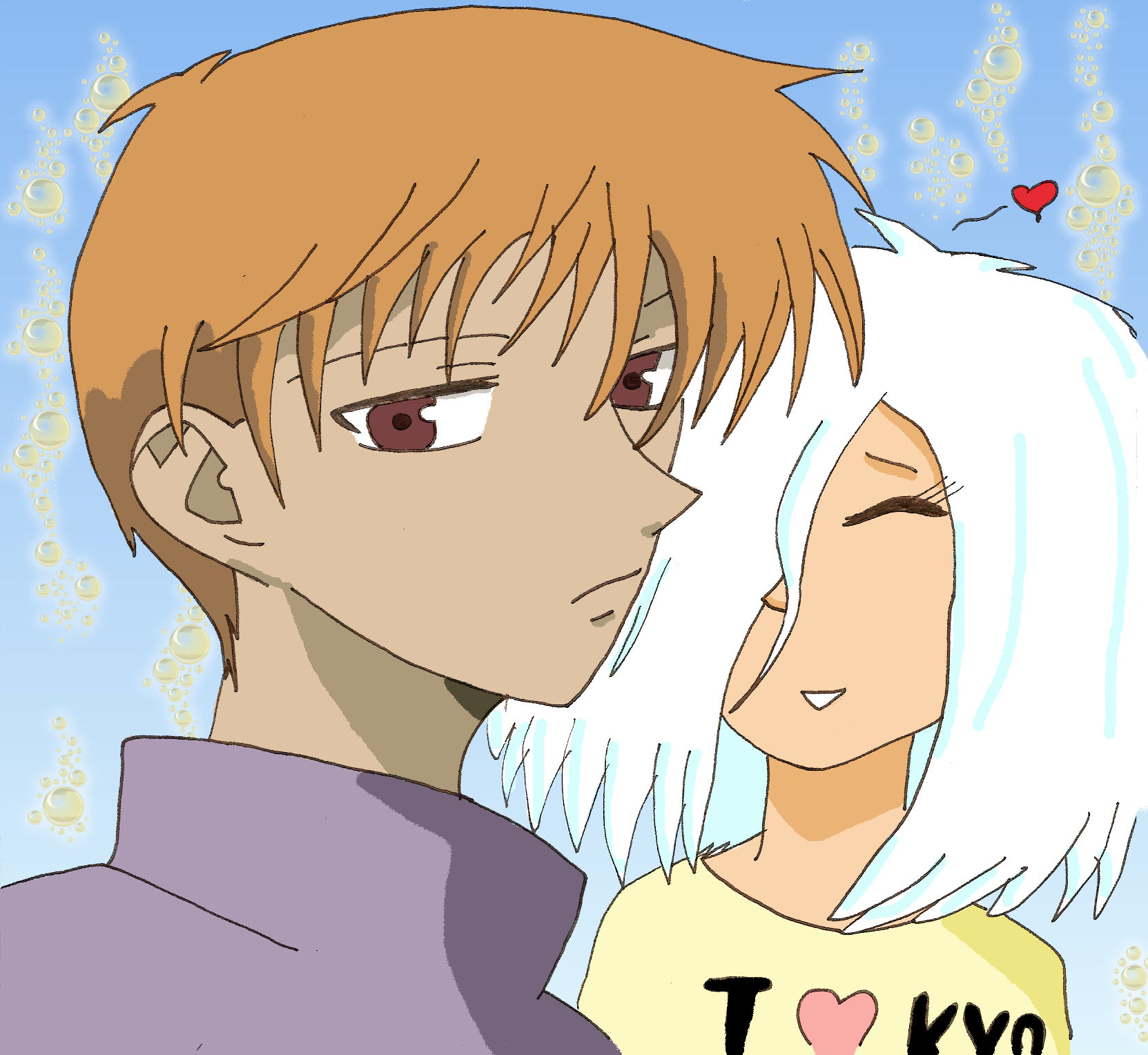 Kyo and Usagi (Request for Gu) by Freyarule