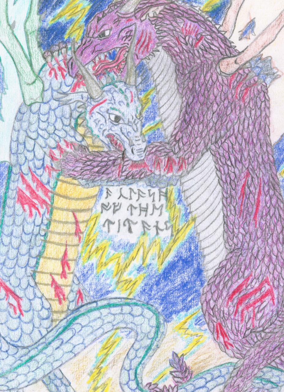 Dragon Battle by Frost_Dragon