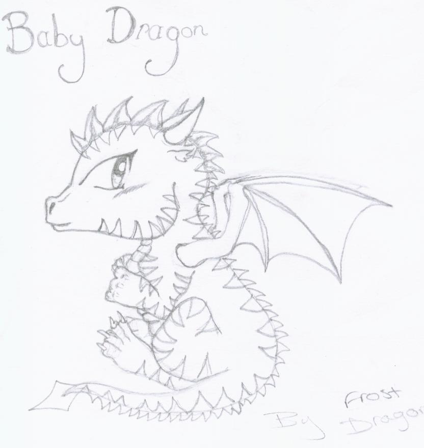 Chibi dragon baby by Frost_Dragon
