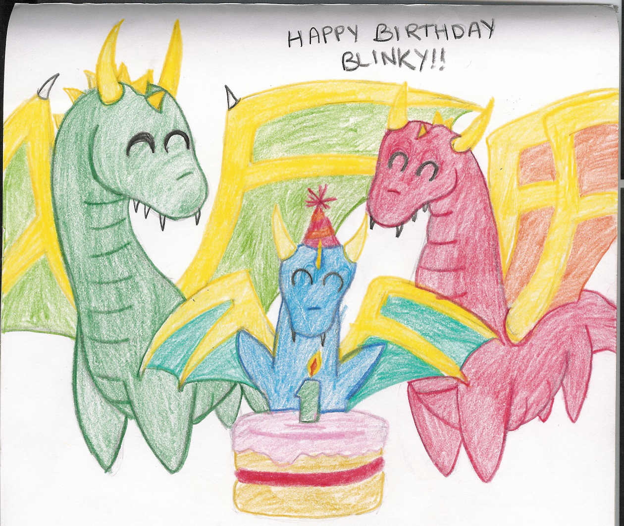 Happy Birthday Blinky!! ^O^ by Frost_Dragon
