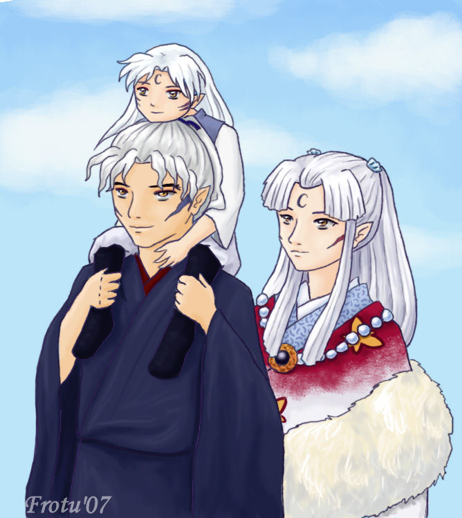 Sesshoumaru and Family by Frotu