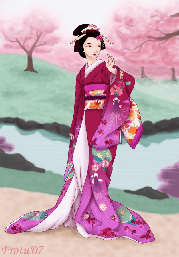 Spring Geisha by Frotu