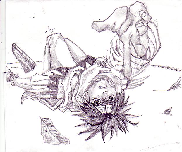Goku Laying down. by FruchiTazza
