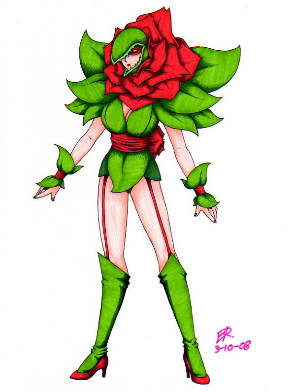 Rose Warrior by FudgemintGuardian