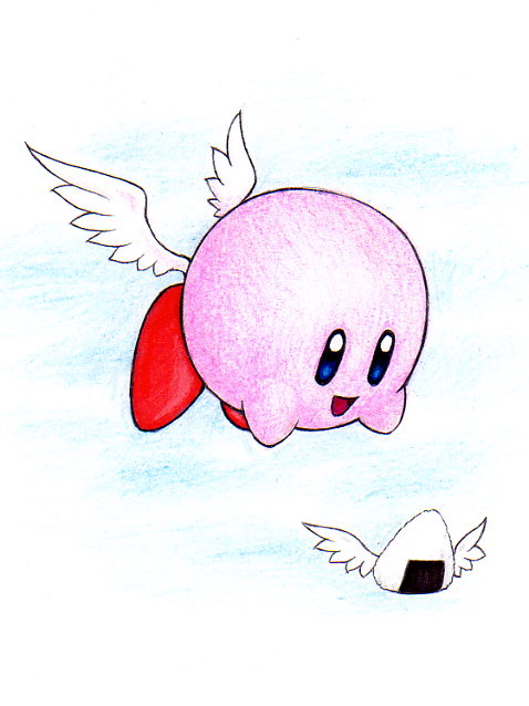 Buttwing Kirby by FudgemintGuardian
