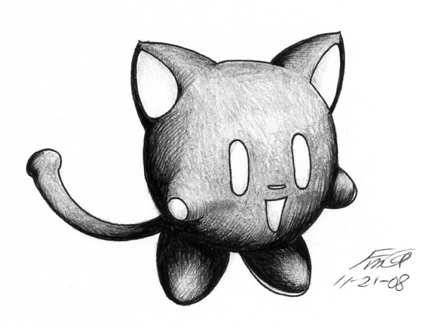Mr. Mew Kirby by FudgemintGuardian
