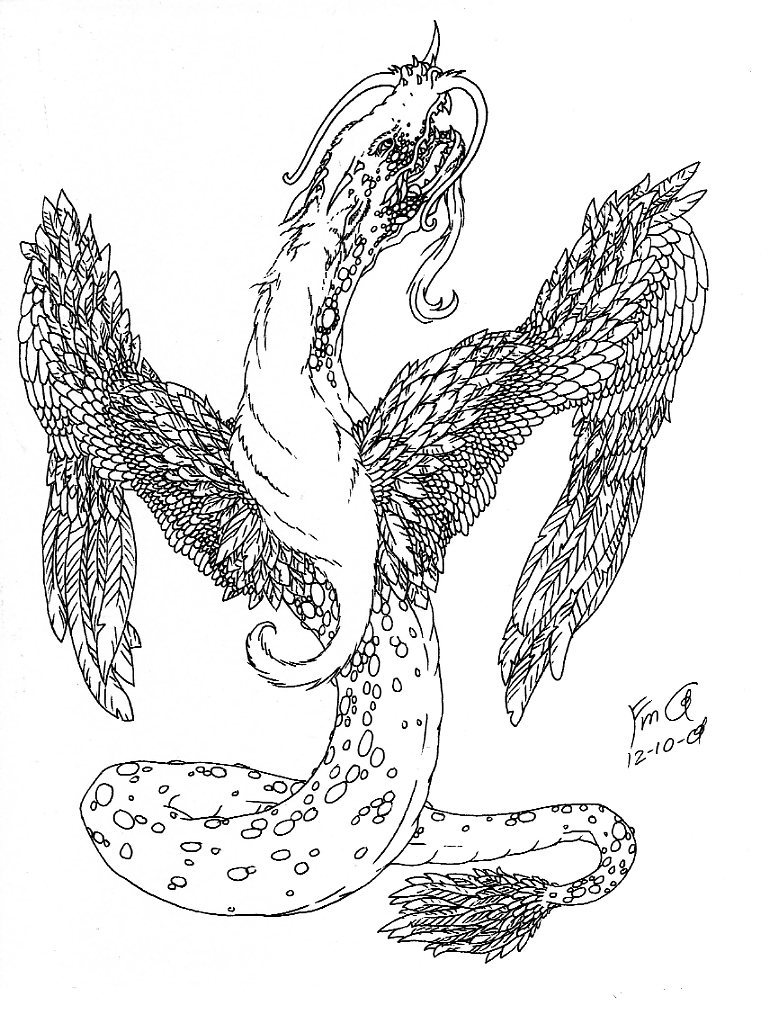 Neat Dragon by FudgemintGuardian