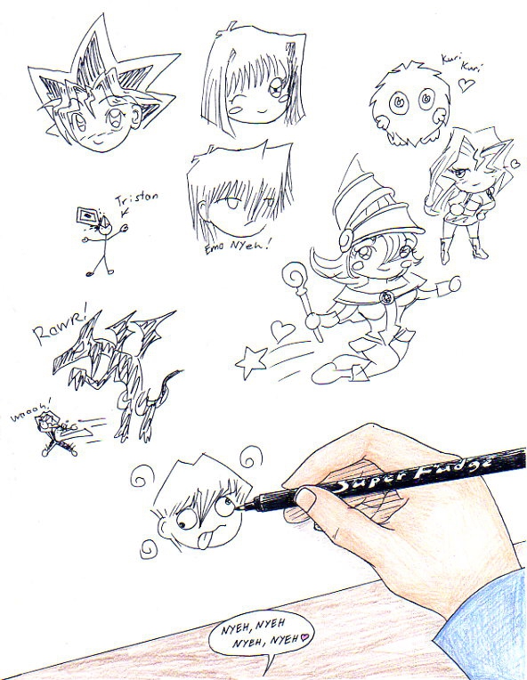 Joey's doodles by FudgemintGuardian