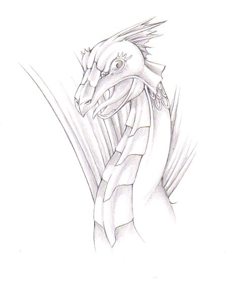 A Random Dragon's Head by FudgemintGuardian