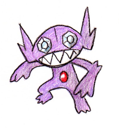 Sableye #302 by FudgemintGuardian