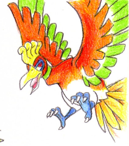 Ho-Oh #250 by FudgemintGuardian