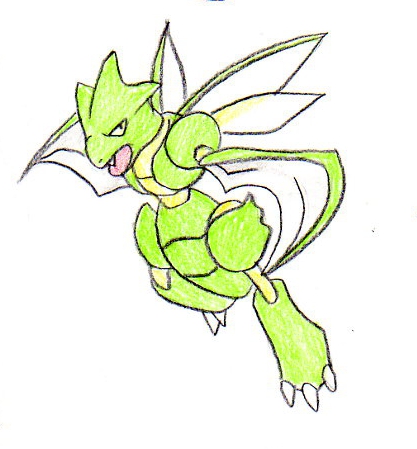 Scyther #123 by FudgemintGuardian