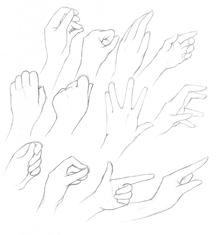 anime hand reference