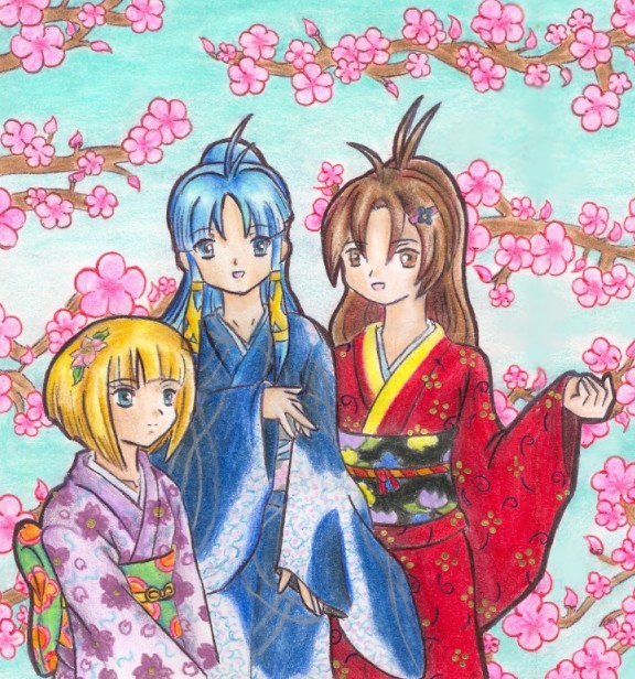 GS - Kimono girls by Fukaru