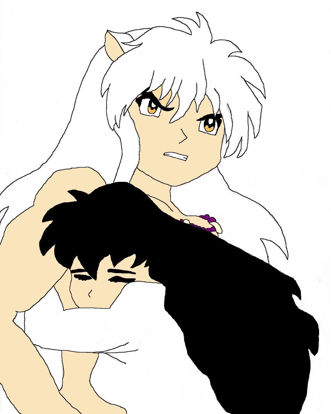 Inuyasha and Kagome (computerized) by FullMetal_D