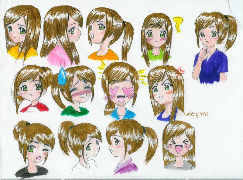 Model Sheet of Myself by Fumie716