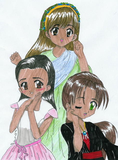 Tres Amigas (colored) by Fumie716