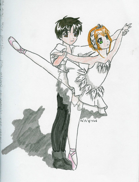 Syaoran and Sakura by Fumie716