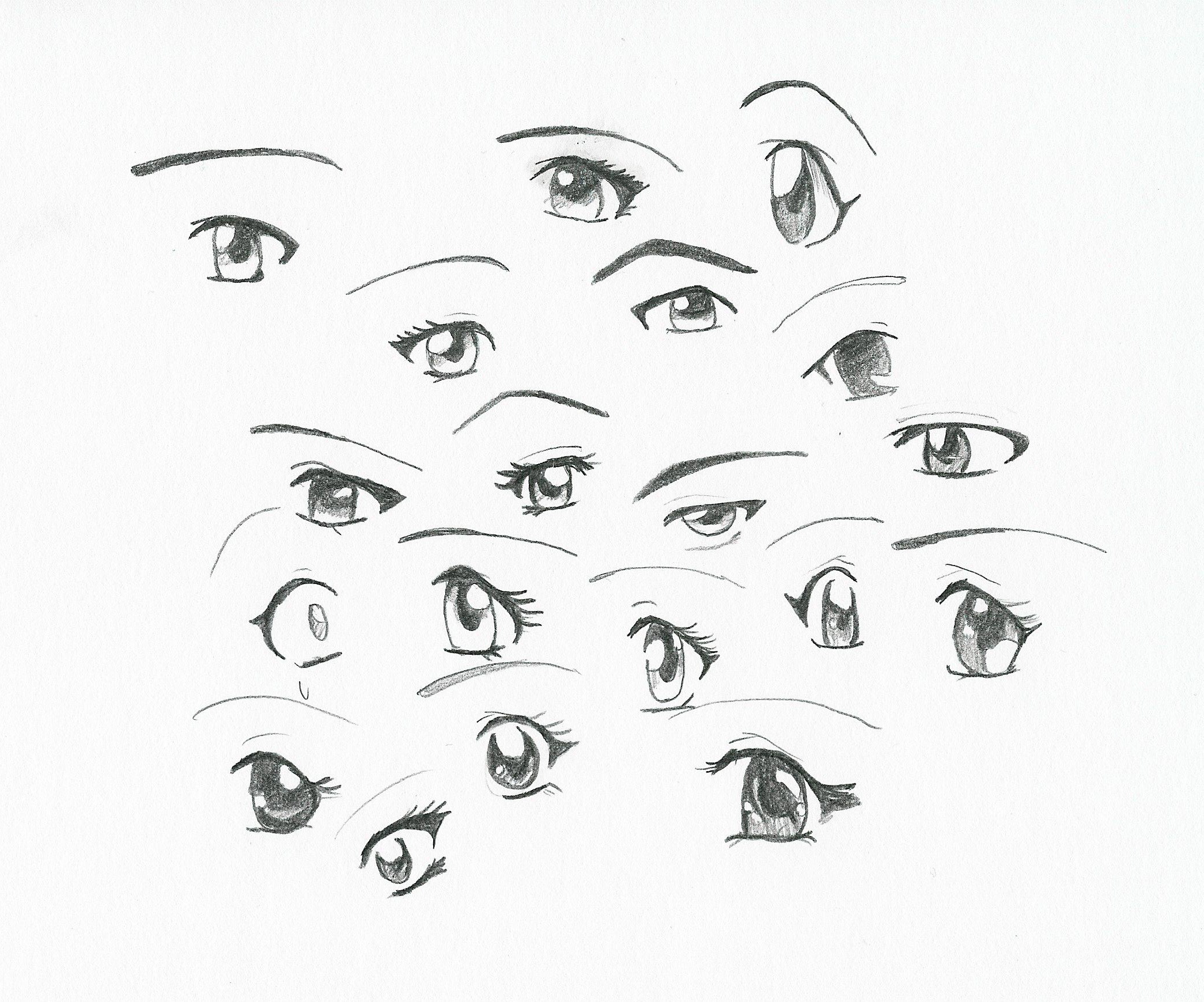 Various Anime Eyes by Fumie716