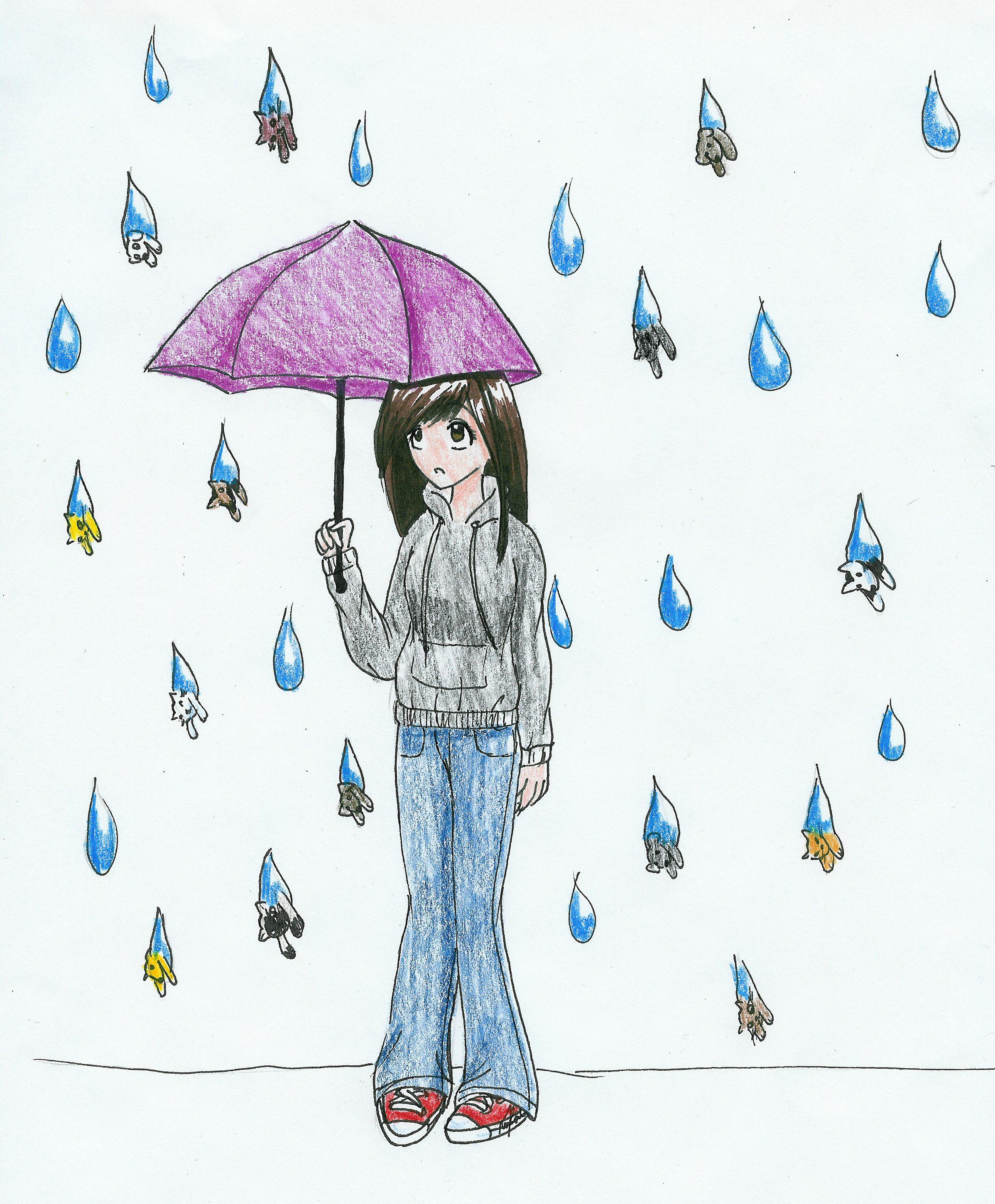 Idioms: It's Raining Cats and Dogs by Fumie716