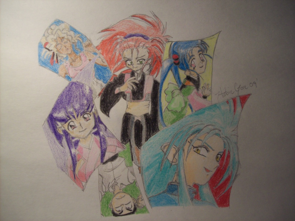Tenchi and the gang by Furfighter