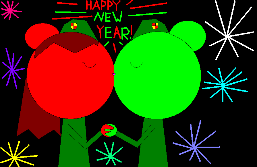 Wa-wa+Flippy-New Year's Kiss by Fuzzball96