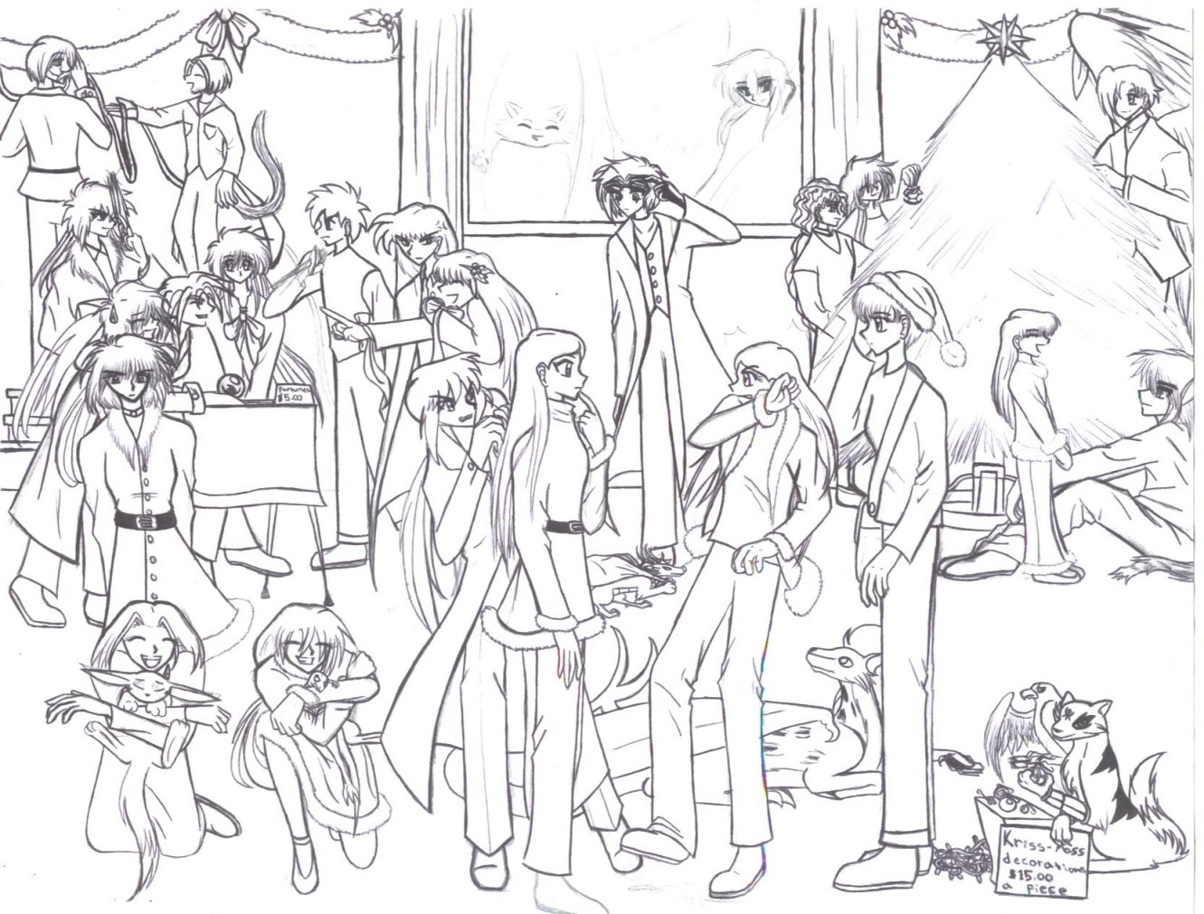 Christmas Party (Unfinished) by Fyrsiel