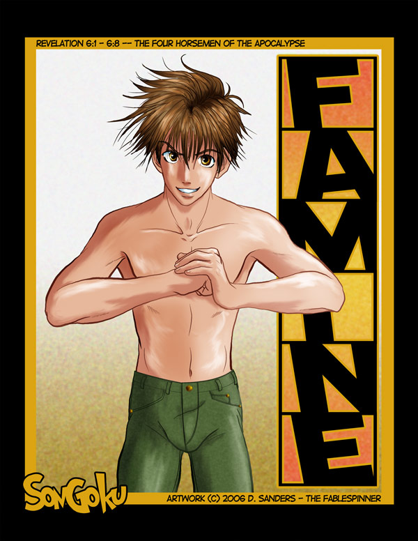 Son Goku - 4 Horsemen of the Apocalypse - FAMINE by fablespinner