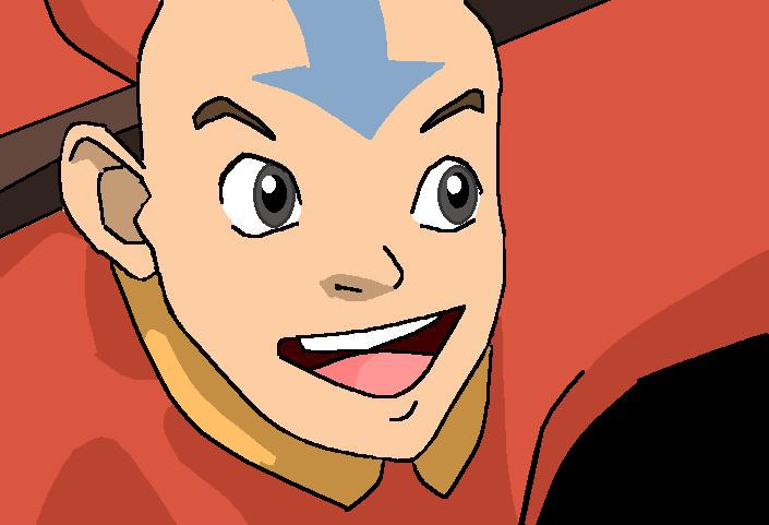 Aang's grin by falconwing