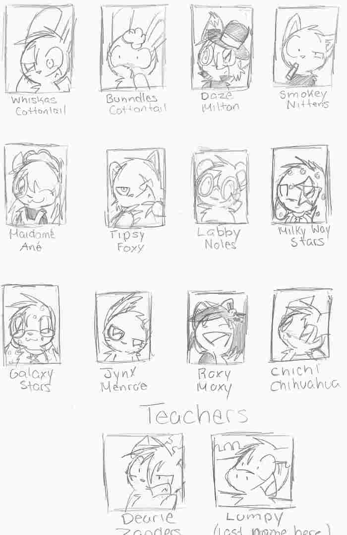 Yearbook Pictures O_o -With New Oc!- by fanart-freak