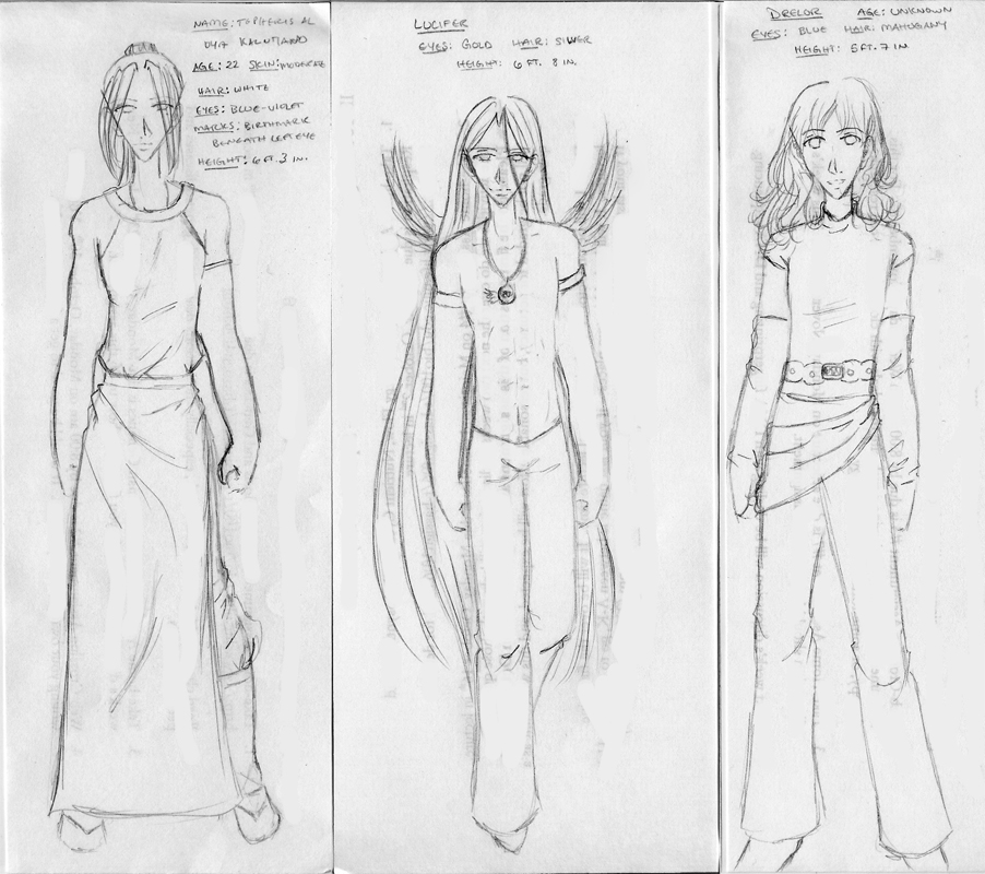 Character Sketches 01 by feari