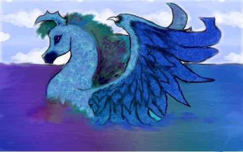 Seahorse with wings by fizzingwizbee77