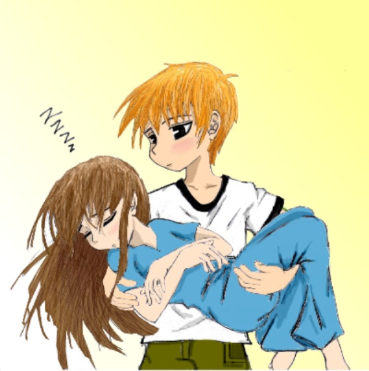 A kyo and tohru pic (for xenon) ^_^ by fizzingwizbee77
