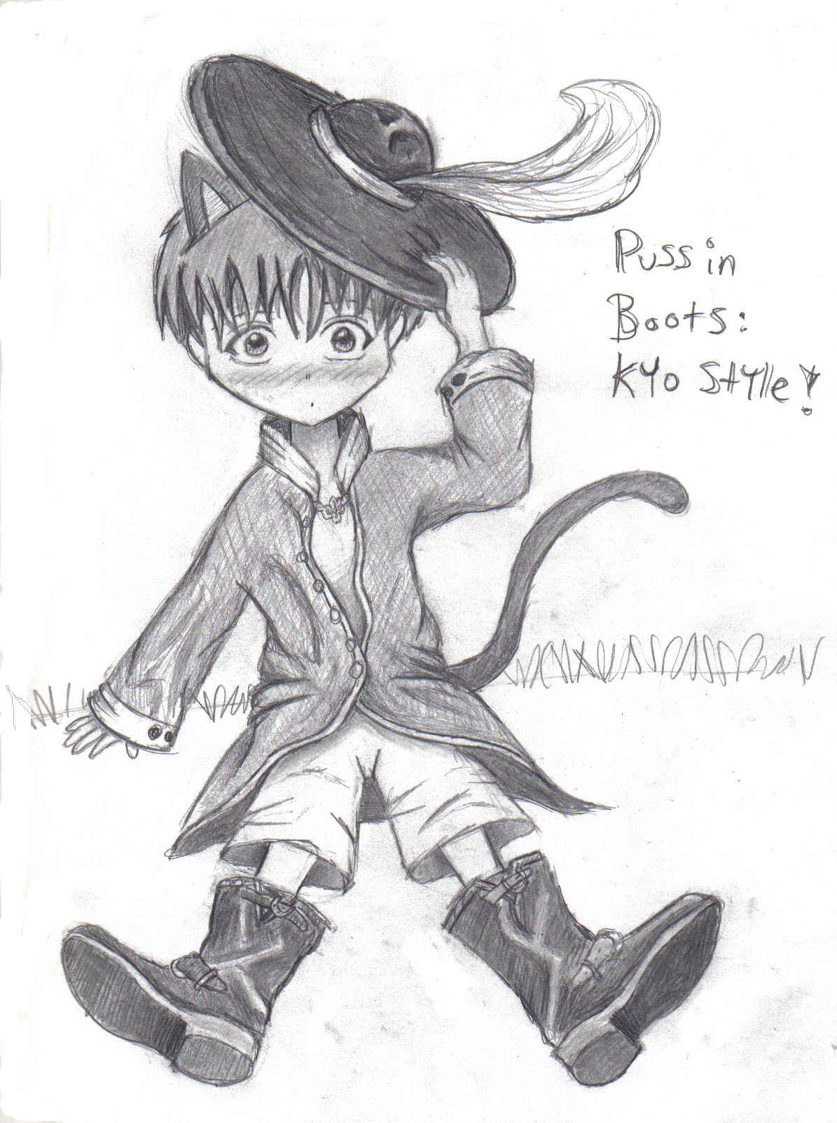puss in boots: kyo style!! by fizzingwizbee77