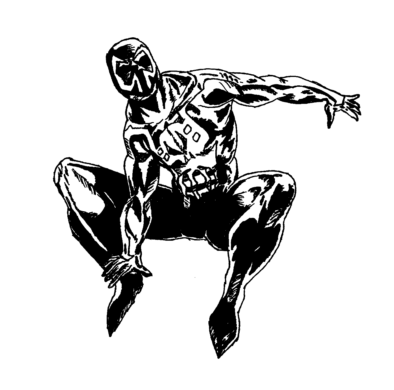 Spider-man 2099 ink by flamedemon