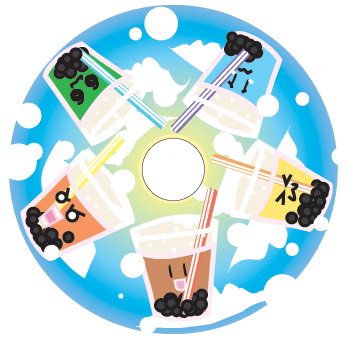 Bubble Tea CD by flamingurl