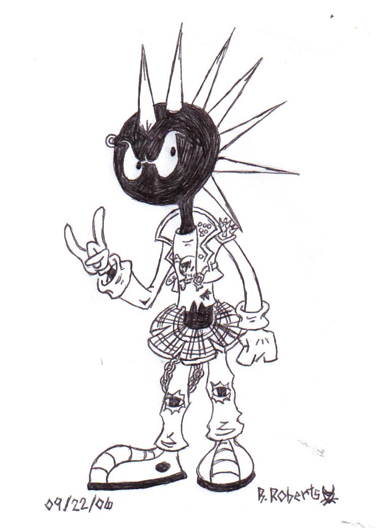 Punk Marvin the Martian by flammingcorn