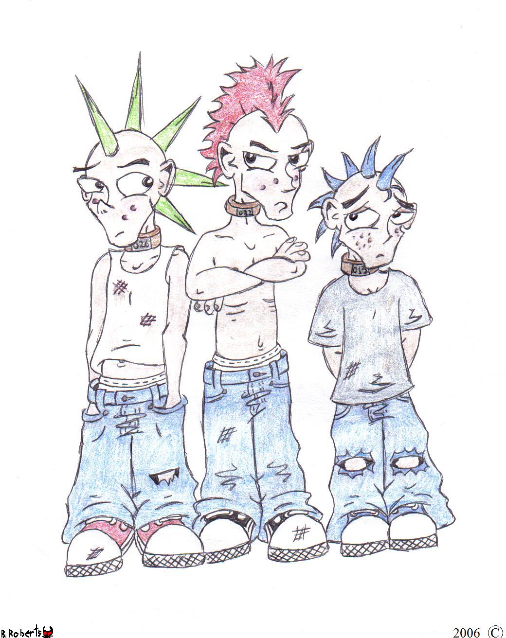 Punk Rock Children by flammingcorn