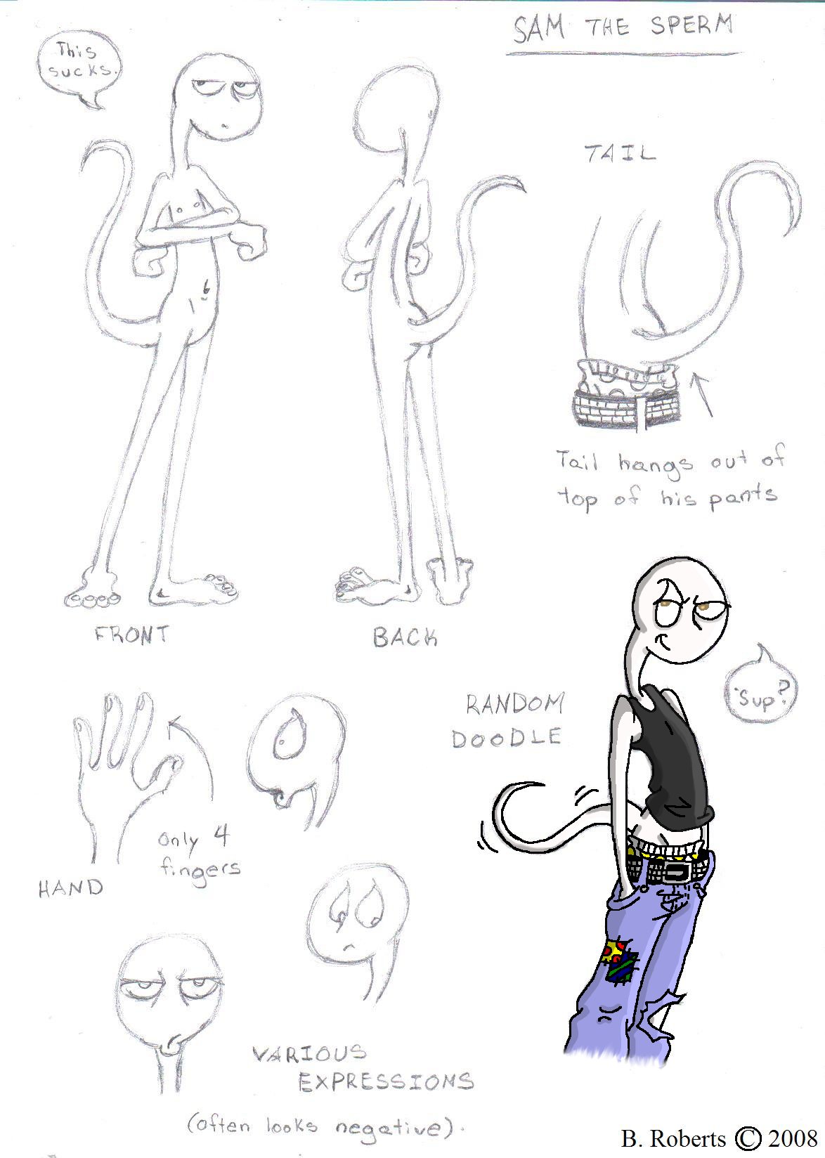 Sam Design Sheet by flammingcorn