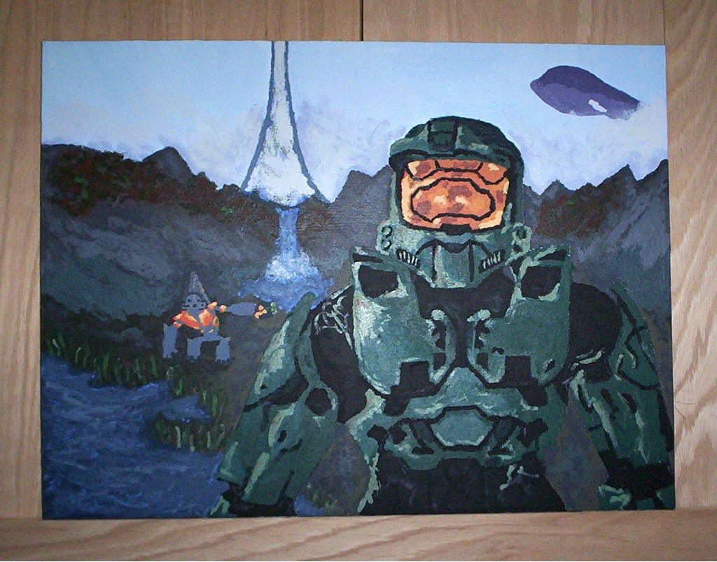 My Master Chief Painting by flclguy89
