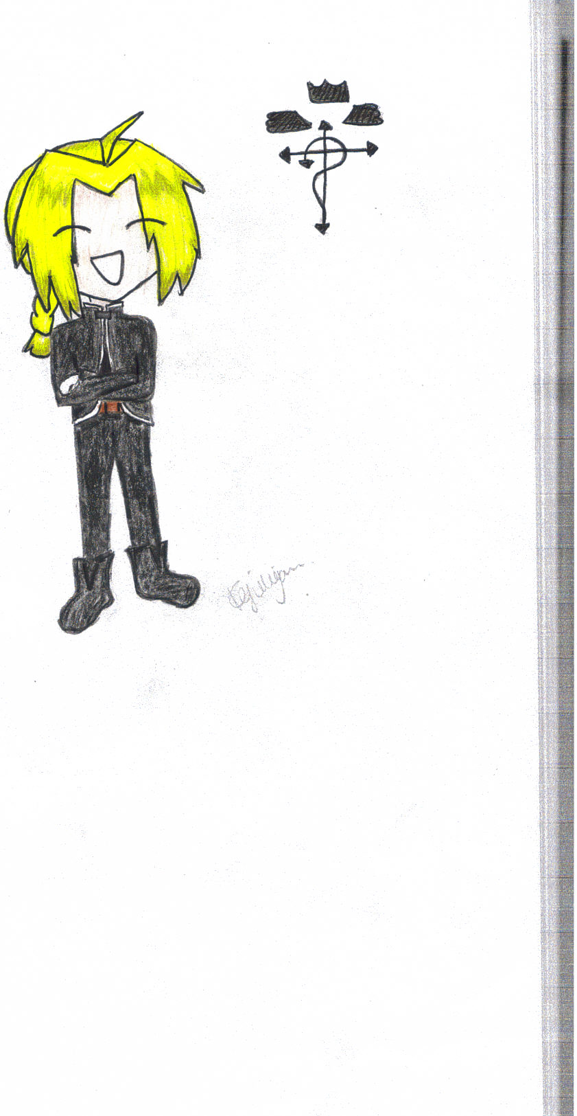 Edward Elric (coloured) by fma_lover