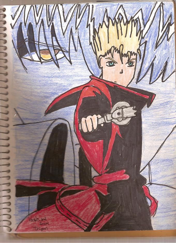 first piccy of Vash by fmaghostwolf