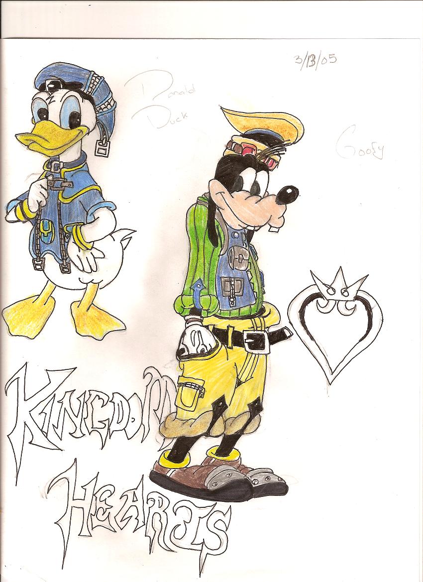 donald and goofy from KH by fmaghostwolf