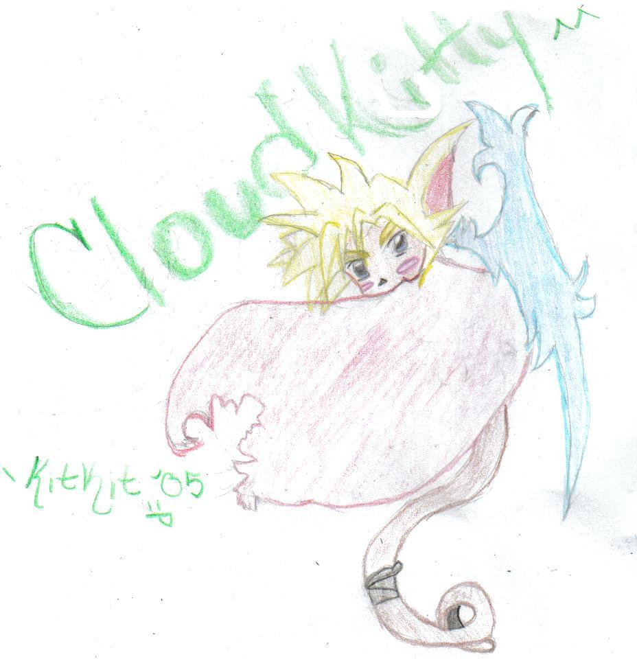 *cloud kitty(OLD PIC) by fox_kairi